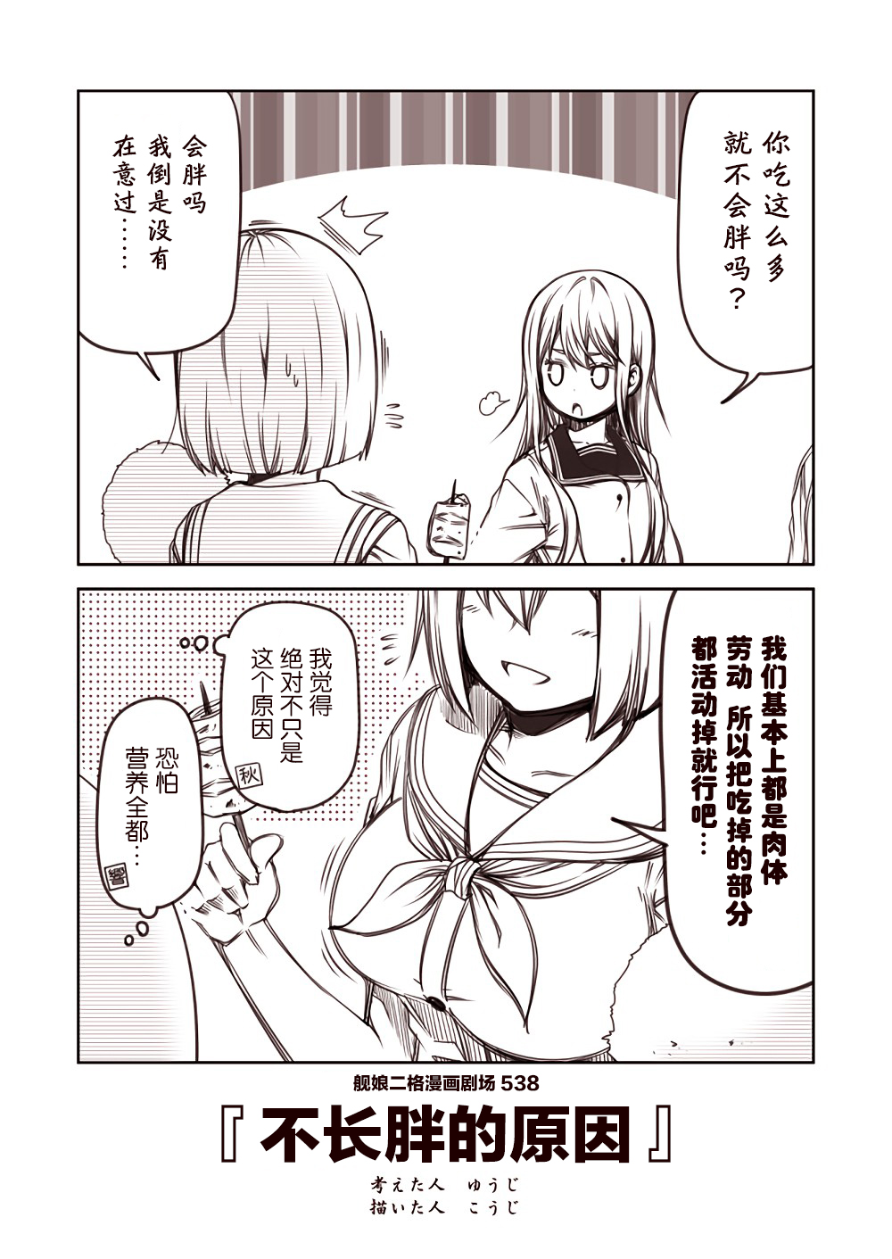 舰娘二格漫画剧场韩漫全集-第54话无删减无遮挡章节图片 