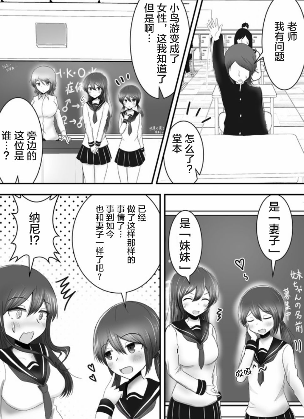 早上起来变成女孩子了，以百合后宫为目标也前途多难。韩漫全集-第03话无删减无遮挡章节图片 