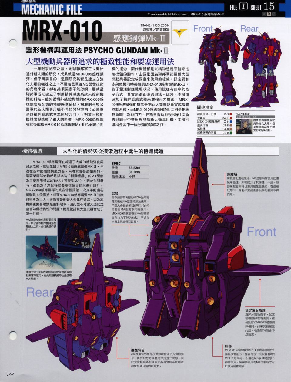The Official Gundam Fact File韩漫全集-机体篇下无删减无遮挡章节图片 
