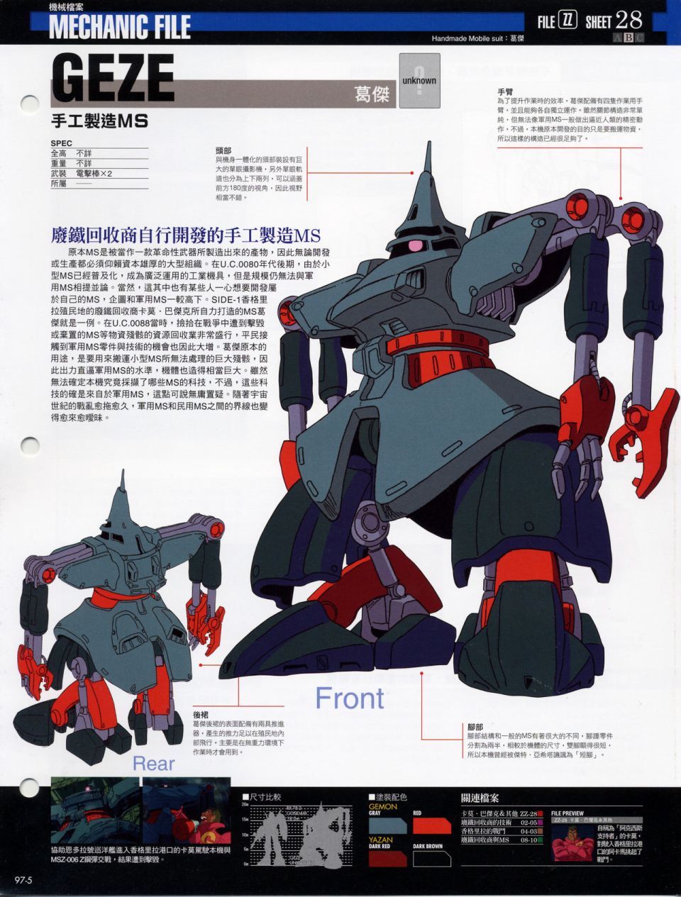 The Official Gundam Fact File韩漫全集-机体篇下无删减无遮挡章节图片 