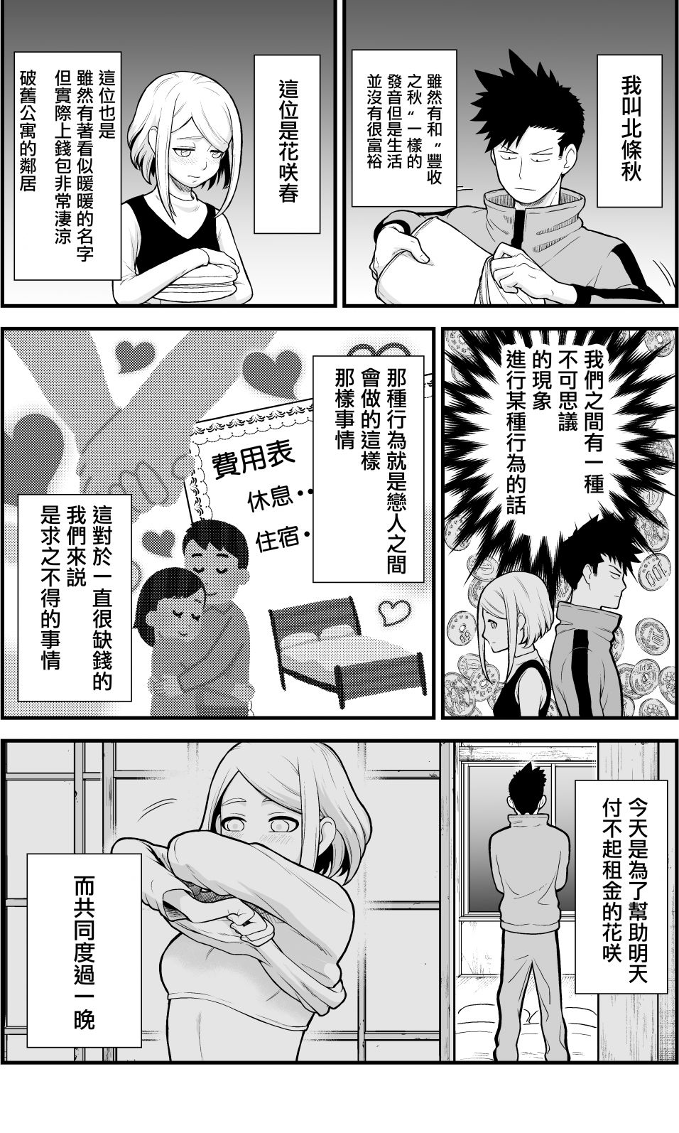 搞搞暧昧就能拿到钱的男女二三事韩漫全集-第01话无删减无遮挡章节图片 
