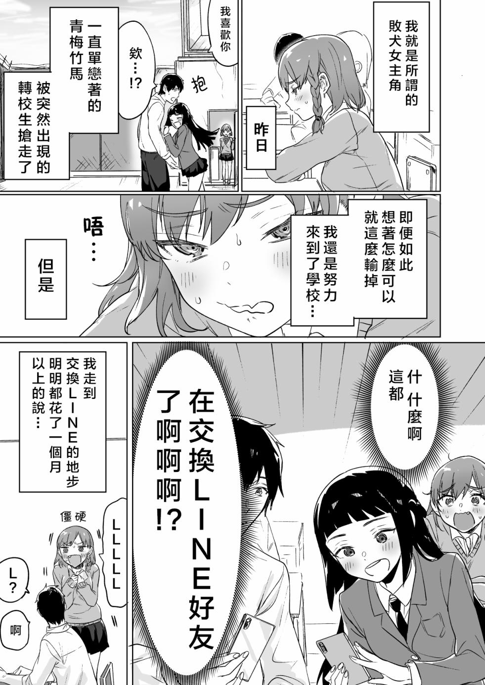败犬女主角为了赢而努力的故事韩漫全集-第02话无删减无遮挡章节图片 