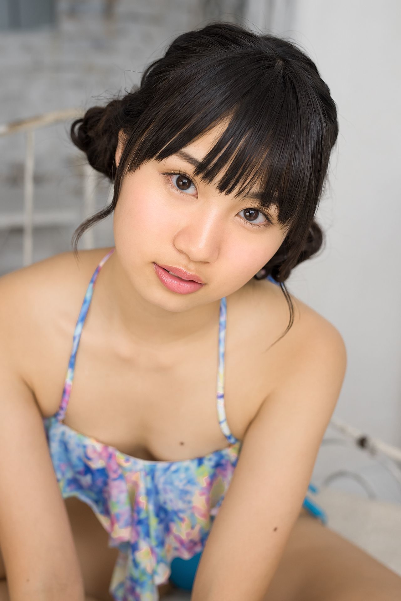[Minisuka.tv] 宮丸くるみ Kurumi Miyamaru - 蓝色泳装少女巨乳-第17张美女图片