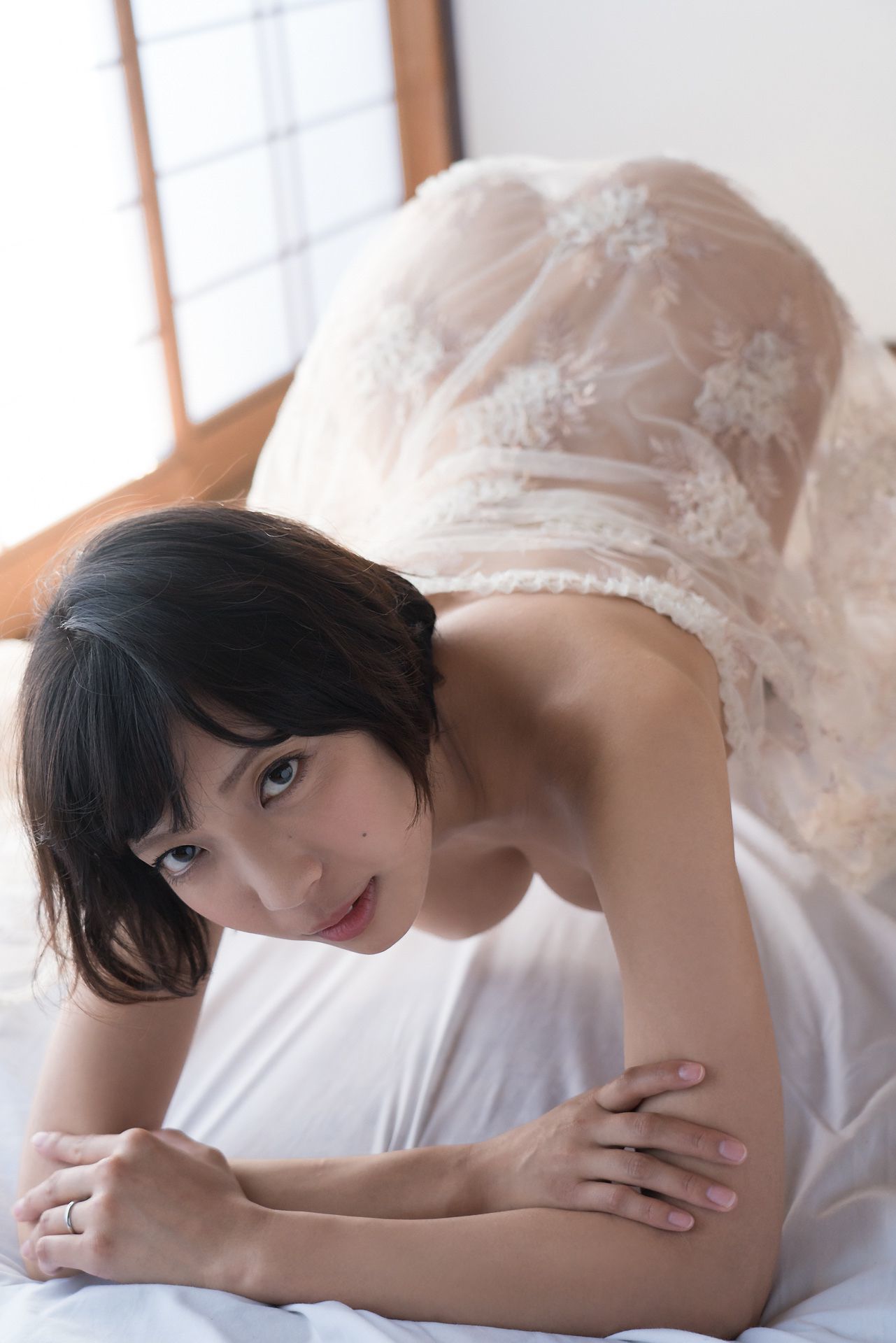 [Minisuka.tv] 麻倉まりな Marina Asakura - 蕾丝人体诱惑巨乳-第21张美女图片