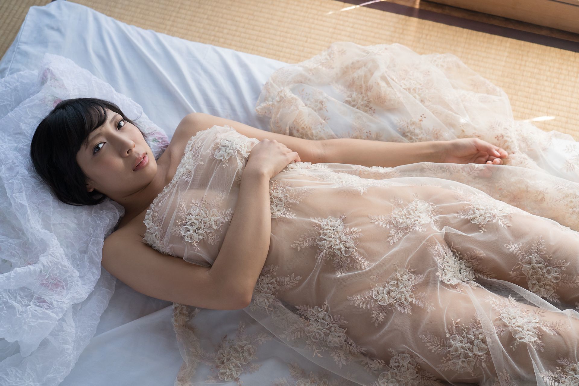 [Minisuka.tv] 麻倉まりな Marina Asakura - 蕾丝人体诱惑巨乳-第28张美女图片